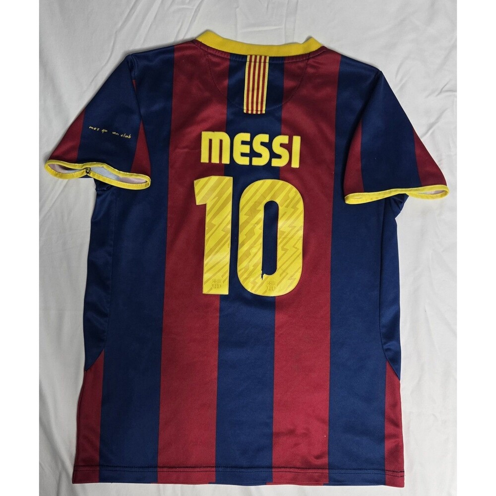 Nike 2010/11 Fc Barcelona Home Jersey MESSI Soccer Jersey Kids Medium